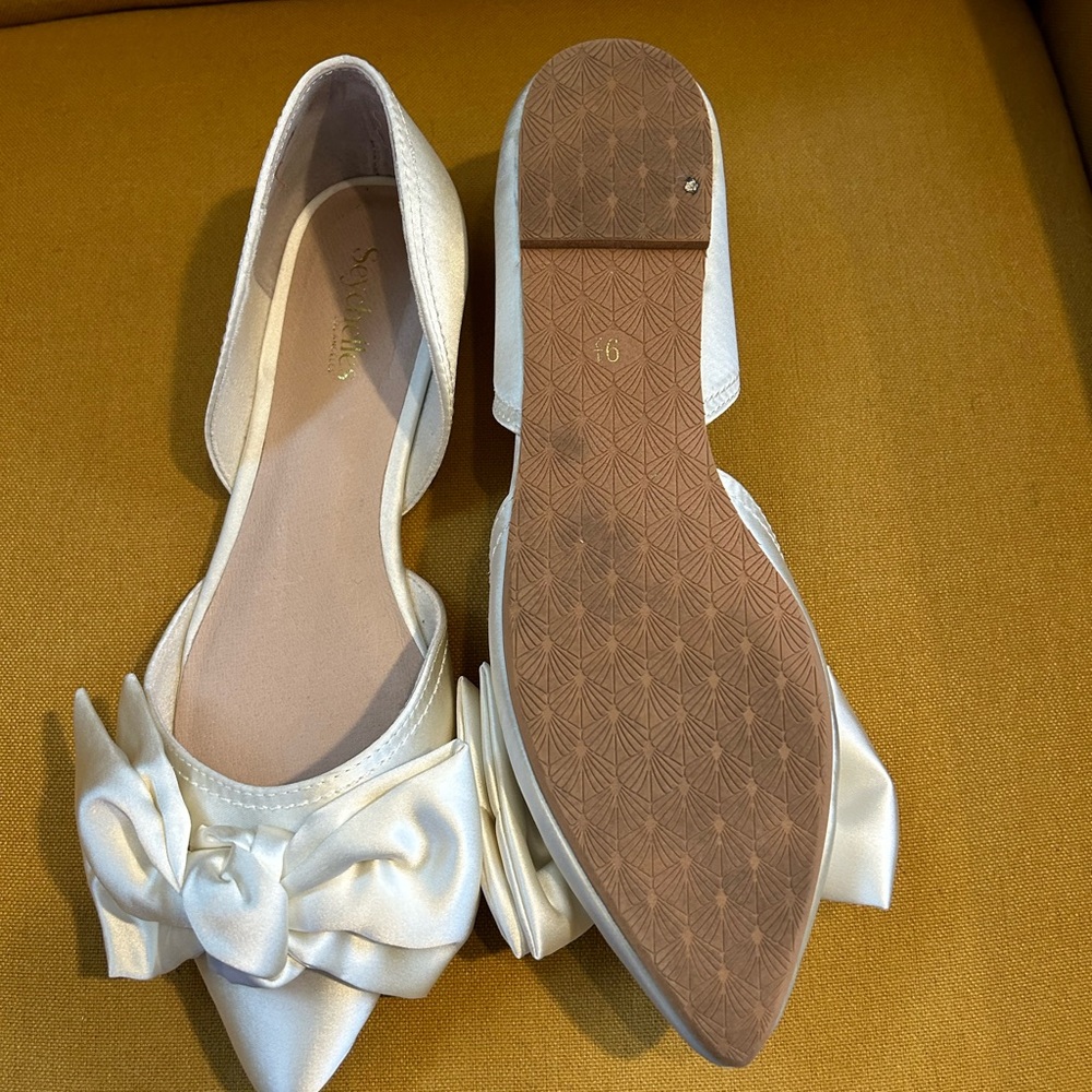 Seychelles bow flats wedding Anthropologie - Picture 4 of 9